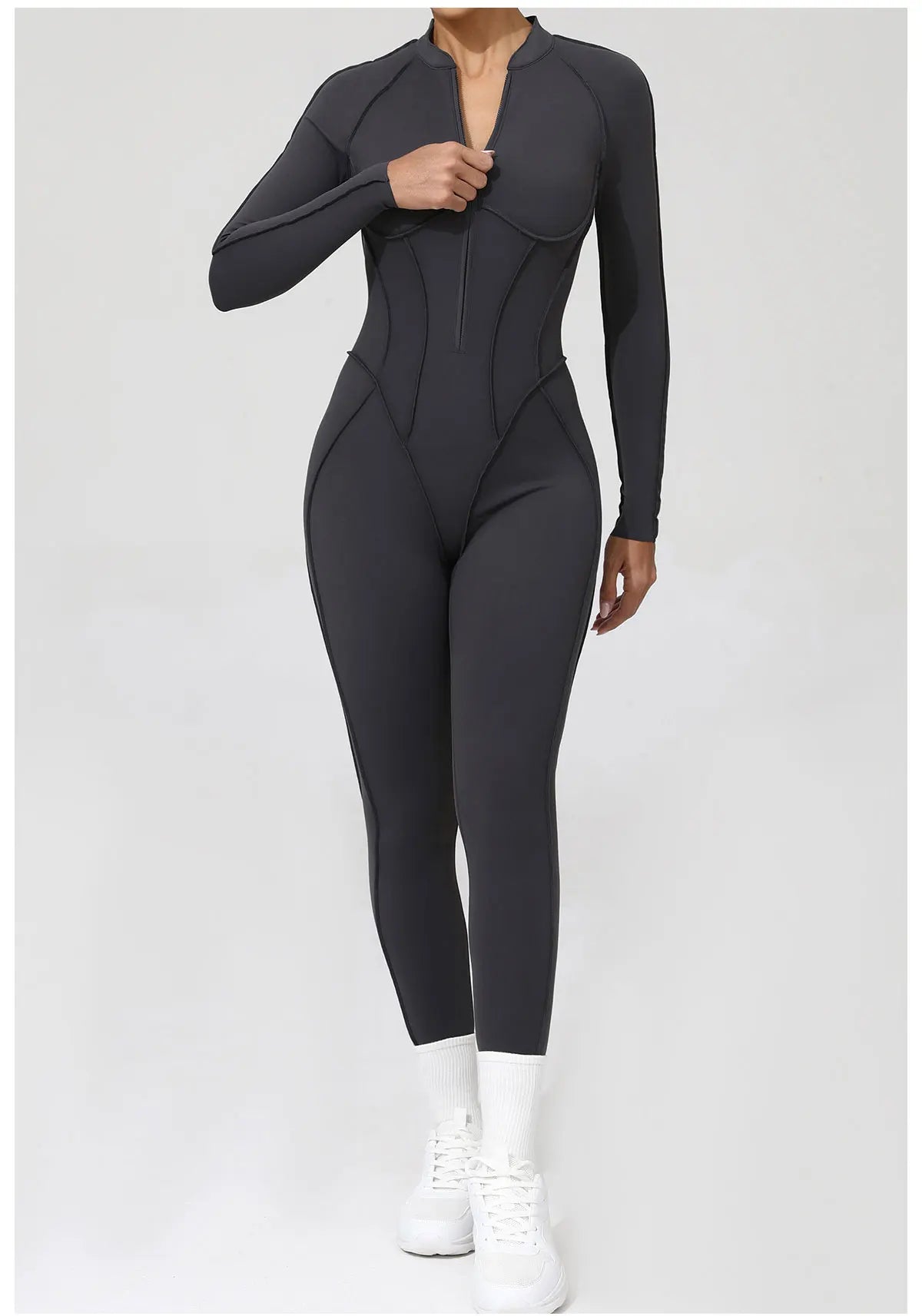 Yoga Suit Gym Set Women Training Sportswear Fitness Long Sleeved Sports Jumpsuit Women Push Up Female Workout Clothes Bodysuits