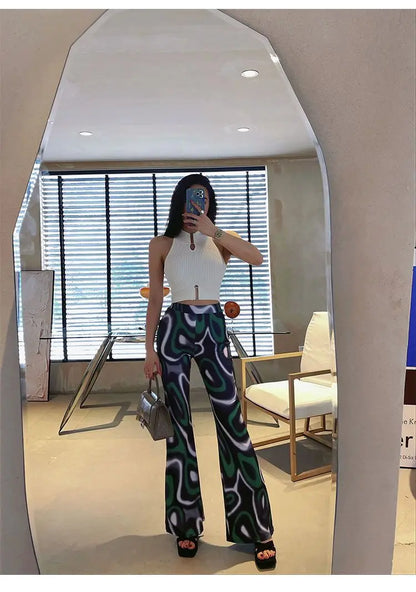 HELIAR Women Sexy Tank Tops Chic Y2K Tops Halter Off Shoulder Tops Crop Tops Elastic Solid Tank Tops For Women Summer