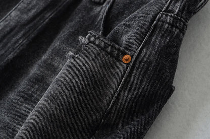 Women's Destroyed Jeans 2025 Spring Summer High Waist Loose Leg Floor-Length Distressed Denim Vintage Daily Staple