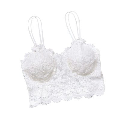 Women's Sexy Bra Top Solid Color Vest Lace Seamless Breathable Top Tank Tops for Women Crop Top Tank Tops for Women Womens Tank