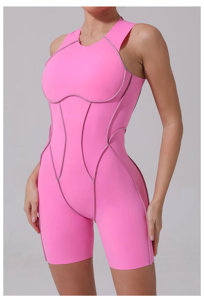 Yoga Clothes Set Workout Jumpsuits Sports Outfits Fitness Sportswear Women Tracksuit Push Up Rompers Gym Bodysuits Athletic Wear