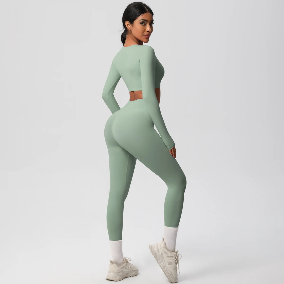 Yoga Suit Sports Set Gym Push Up Shockproof High Intensity Pilates Clothes Women Breathable Quick Drying Women's Yoga Pants