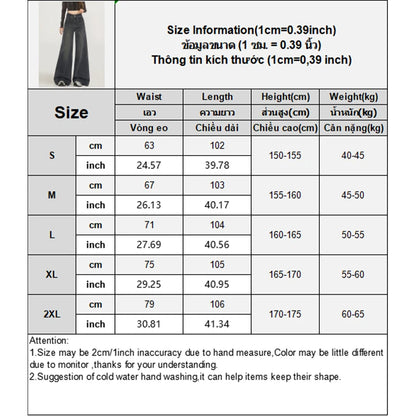 Wide Leg Jeans For Women In Spring And Autumn New High Waisted Loose Floor Jeans