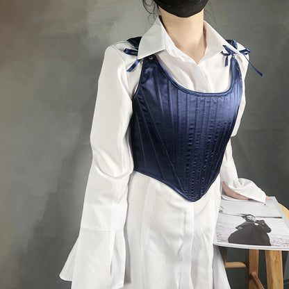 Corset Tops for Women Renaissance Boned Overbust Bustier Corset Top