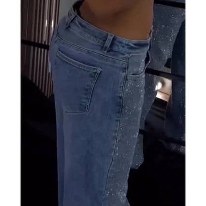 Y2K Hip Hop Jeans Women Vintage Washed Baggy Loose Fit Denim Pants High Waist Casual Streetwear Oversized Retro Trousers