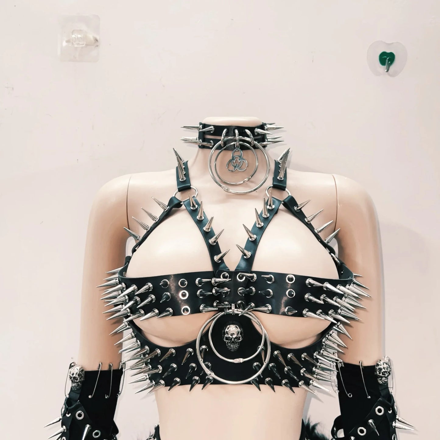 Skull top vintage tops Gothic Tank Tops Punk  Tops y2k clothes y2k crop top gothic clothes y2k top harajuku Tank Tops rivet Tops