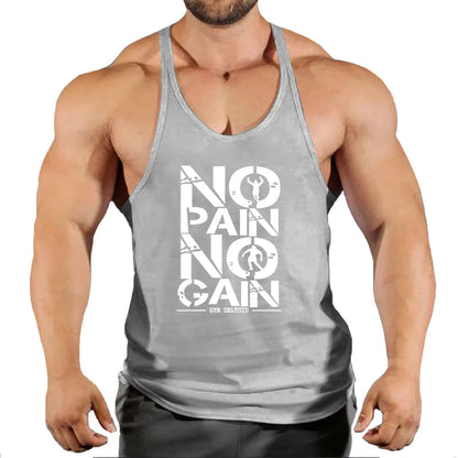 Gym Clothing Mens Bodybuilding Hooded Tank Top Cotton Sleeveless Vest Sweatshirt Fitness Workout Sportswear Tops Male Suspenders