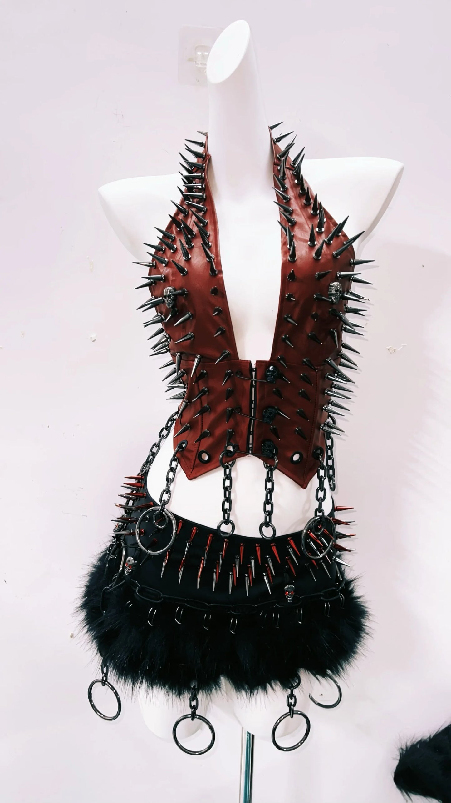 Gothic Tank Tops Punk Tank Tops halter topy2k clothes y2k crop top gothic clothes y2k top rivetTank Tops Skull top vintage tops