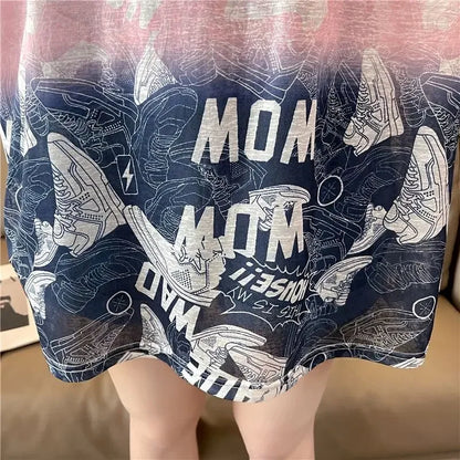 Tops Woman Summer Outfit Baggy T Shirt for Women Graphic Long Short Sleeve Clothing Female Korean Reviews Clothes Emo Tee Y2k