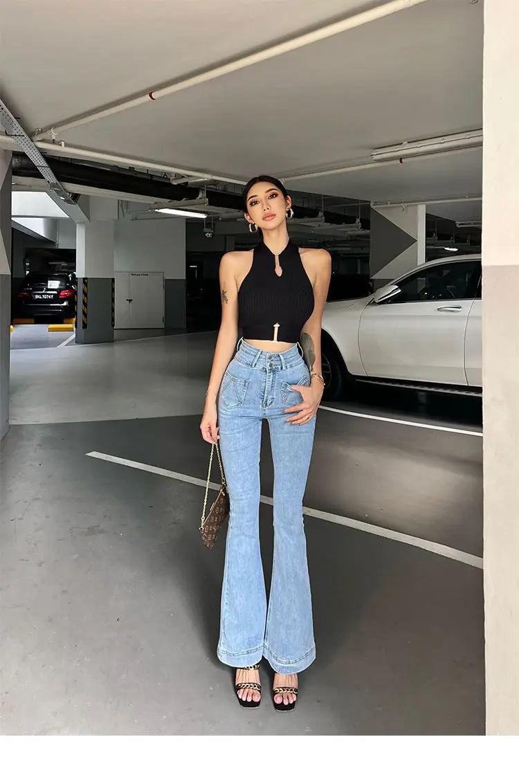 2025 Women Sexy Tank Tops Chic Y2K Tops Halter Off Shoulder Tops Crop Elastic Solid Tank for Women Summer