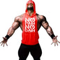 Gym Clothing Mens Bodybuilding Hooded Tank Top Cotton Sleeveless Vest Sweatshirt Fitness Workout Sportswear Tops Male Suspenders