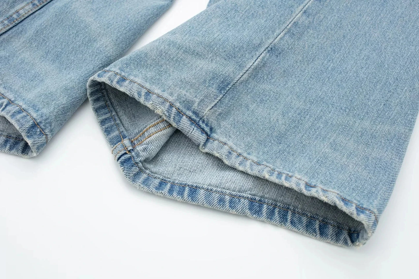 HH Jeans For Women 2023 Worn In All Seasons Denim 4 Colors Long Trousers Female Cool High Street Women's Wide Leg Pants