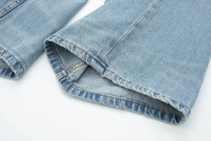 HH Jeans For Women 2023 Worn In All Seasons Denim 4 Colors Long Trousers Female Cool High Street Women's Wide Leg Pants