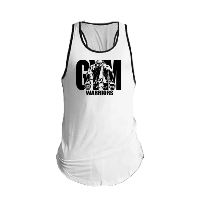 Gym Bodybuilding Workout Muscle  Breathable Sleeveless T-Shirts Mens Fitness Running Tank Tops Summer Cool Cotton Sport Singlets