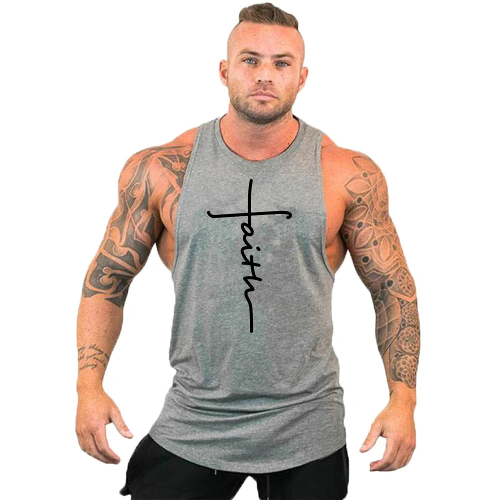Gym Clothes for Men Undershirt Sleeveless Sweatshirt Clothing Stringer Brand Fitness Shirt Workout Vest Sportswear Top Singlets