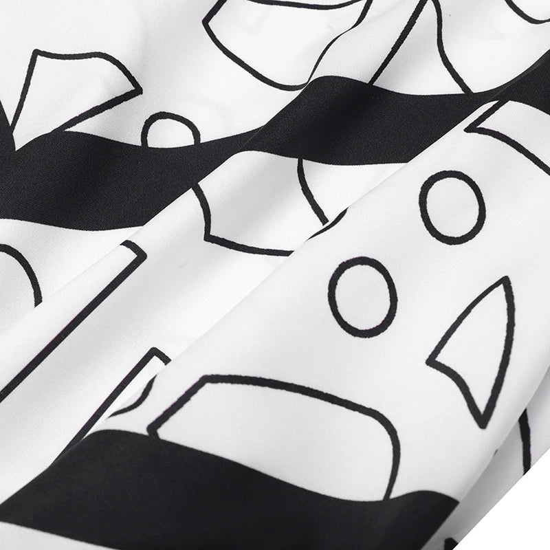 VONDA Plus Size Ruffled Women Bohemian Vestidos Autumn Long Maxi Robe Print Party Elegant 3/4 Sleeve Casual Loose Dress 5XL