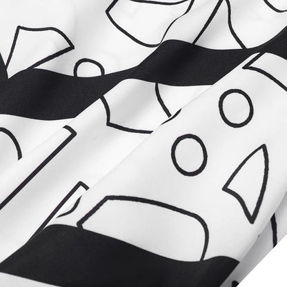 VONDA Plus Size Ruffled Women Bohemian Vestidos Autumn Long Maxi Robe Print Party Elegant 3/4 Sleeve Casual Loose Dress 5XL