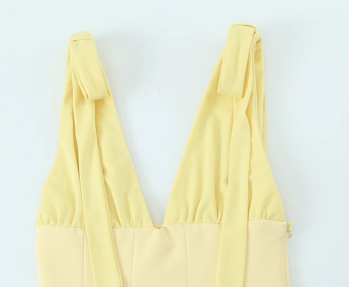 HH Women's New Fashion Mini Dress White Black V-Neck Backless Zipper Decorate Female Summer Sexy Chic Sleeveless Dresses