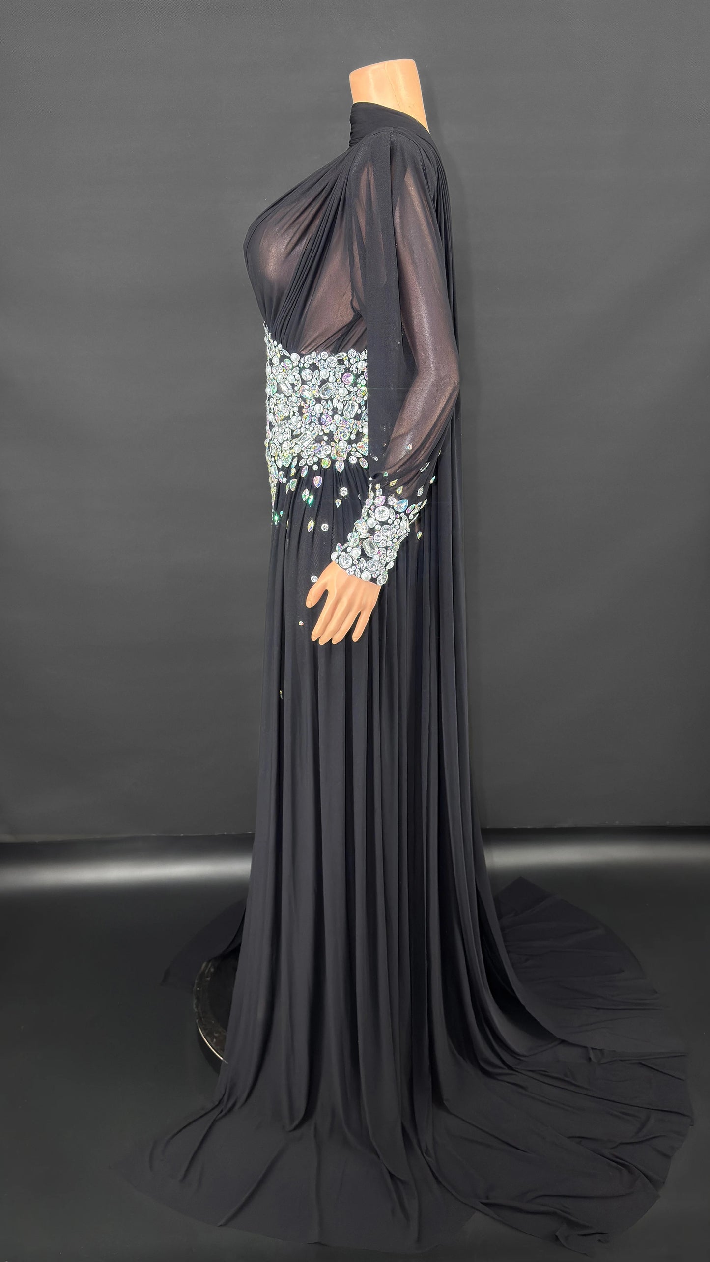 ZD Customized Prom Dresses 2025 One Shoulder Evening Dress Mother Gowns Long Sleeves Beads Crap Pleated Wedding Party Dresses