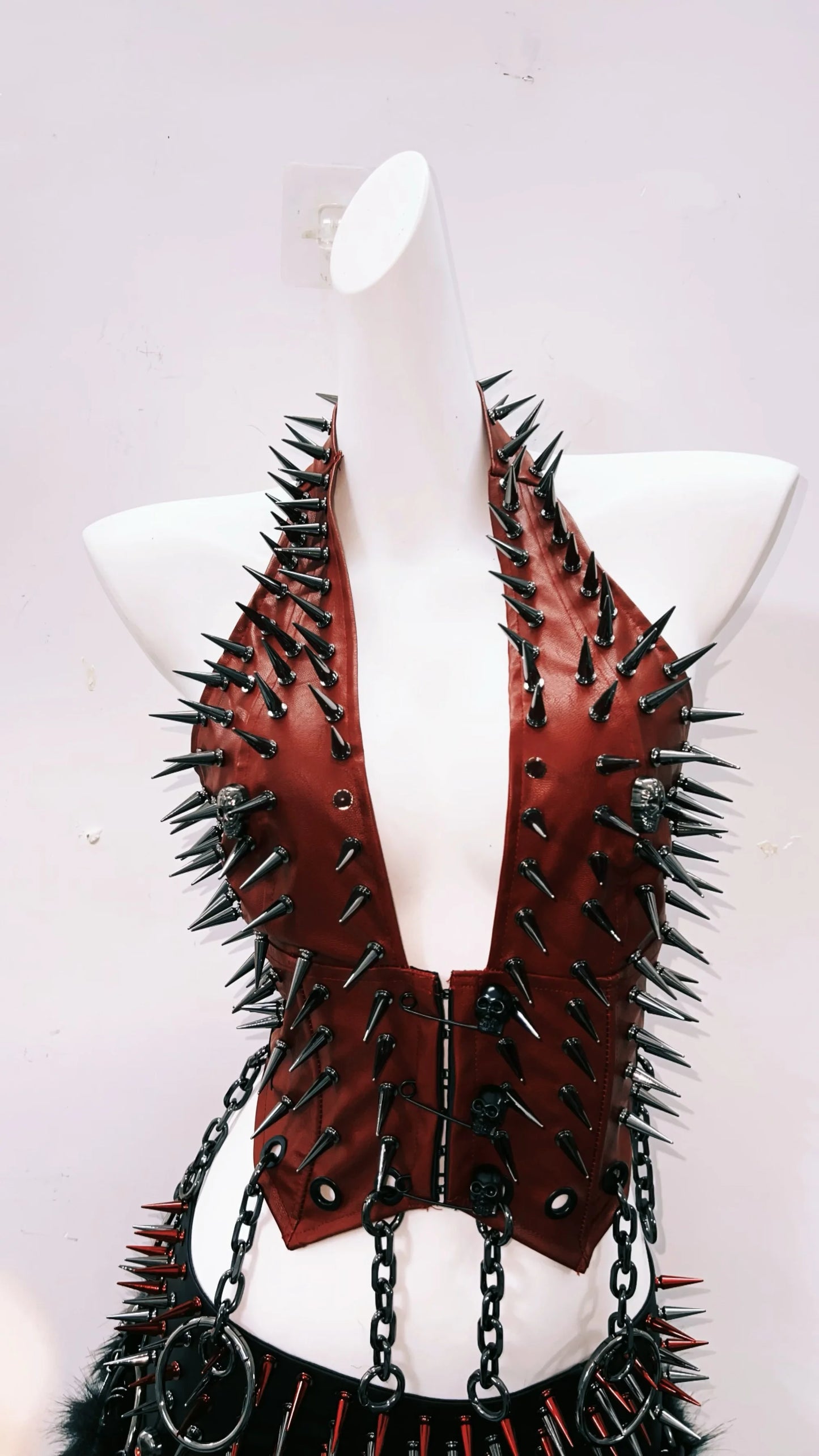 Gothic Tank Tops Punk Tank Tops halter topy2k clothes y2k crop top gothic clothes y2k top rivetTank Tops Skull top vintage tops