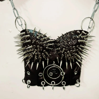 Rivets Tank Tops gothic clothes y2k crop top Cross Tops Gothic Tank Tops Punk Tank Tops Skull top vintage tops y2k fashion