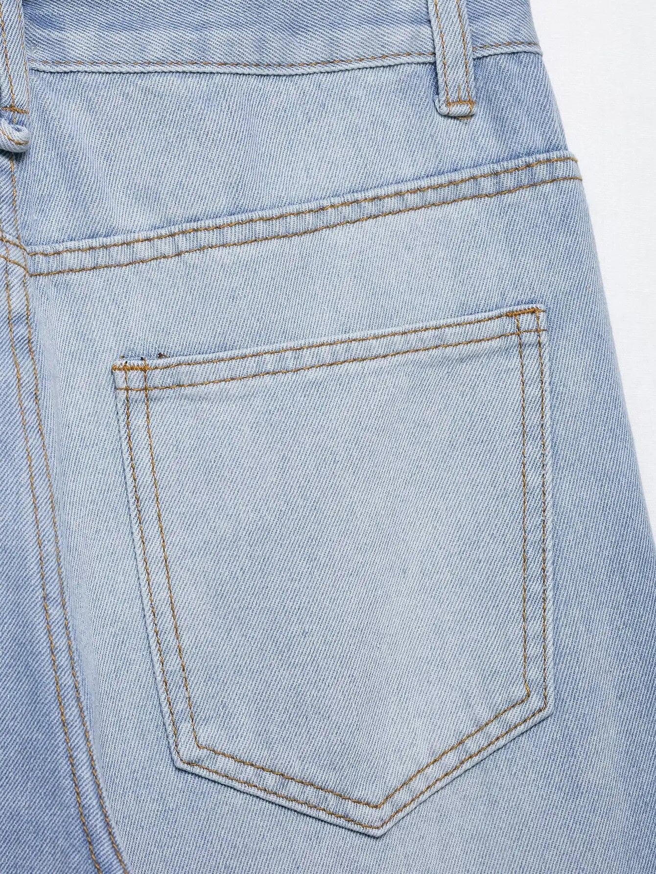 2025 new summer women's casual fashion simple design comfortable stitching high waist wide leg jeans