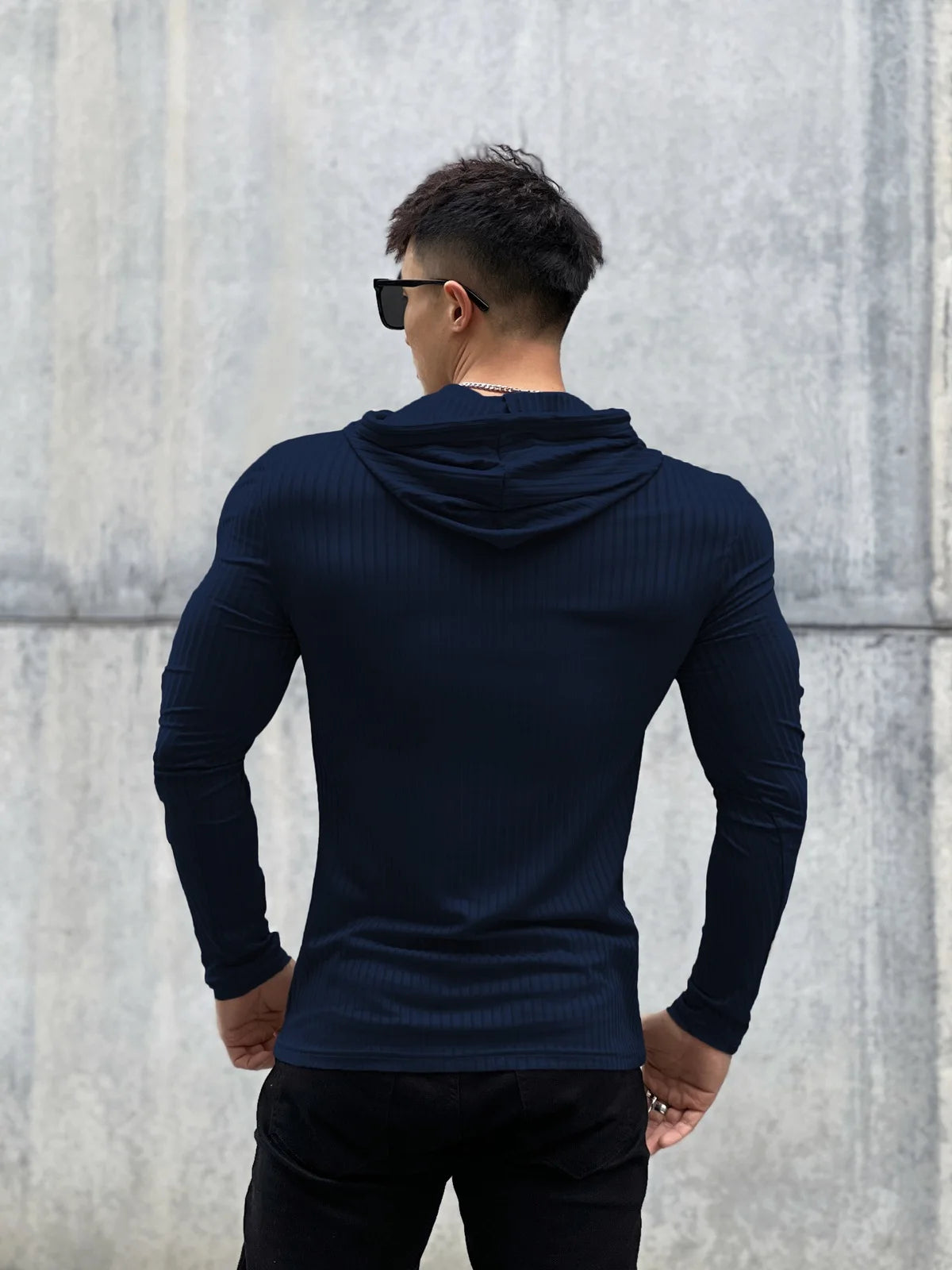 Gym Fitness T-shirt Men Casual Long Sleeve Skinny Shirt Male Bodybuilding Tees Tops Running Sports Quick Dry Training Clothing