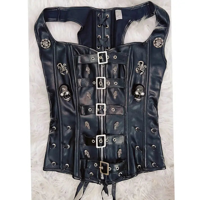Skull Tank Tops Rivets Tank Tops Gothic Tank Tops Punk Tank Tops gothic clothes y2k clothes y2k fashion bustier top vintage tops