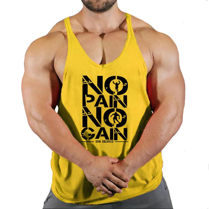 Gym Clothing Mens Bodybuilding Hooded Tank Top Cotton Sleeveless Vest Sweatshirt Fitness Workout Sportswear Tops Male Suspenders