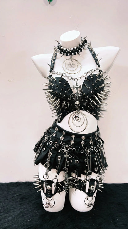 Rivet Tank Tops  Gothic Tank Tops Punk Tank Tops y2k clothes y2k crop top gothic clothes Skull top vintage tops  y2k fashion