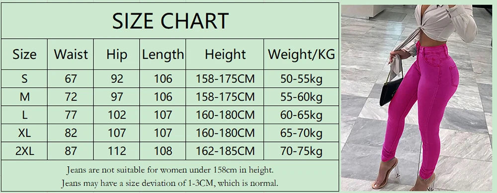Skinny Jeans Women Pencil Pants Super Stretch Denim Sexy Slim Women Fashion Fashion Waist Retro Commuter