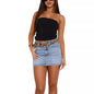 Womens Denim Short Skirts Jeans Straight High Waist Casual Sexy Girls Slim Mini Lovely Basic Vintage Students Streetwears