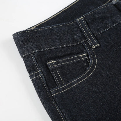 Women's Slim Fit Flared Jeans Y2K Vintage Low Rise Stretch Denim Pants with Embroidery Distressed Style for Everyday Outfits