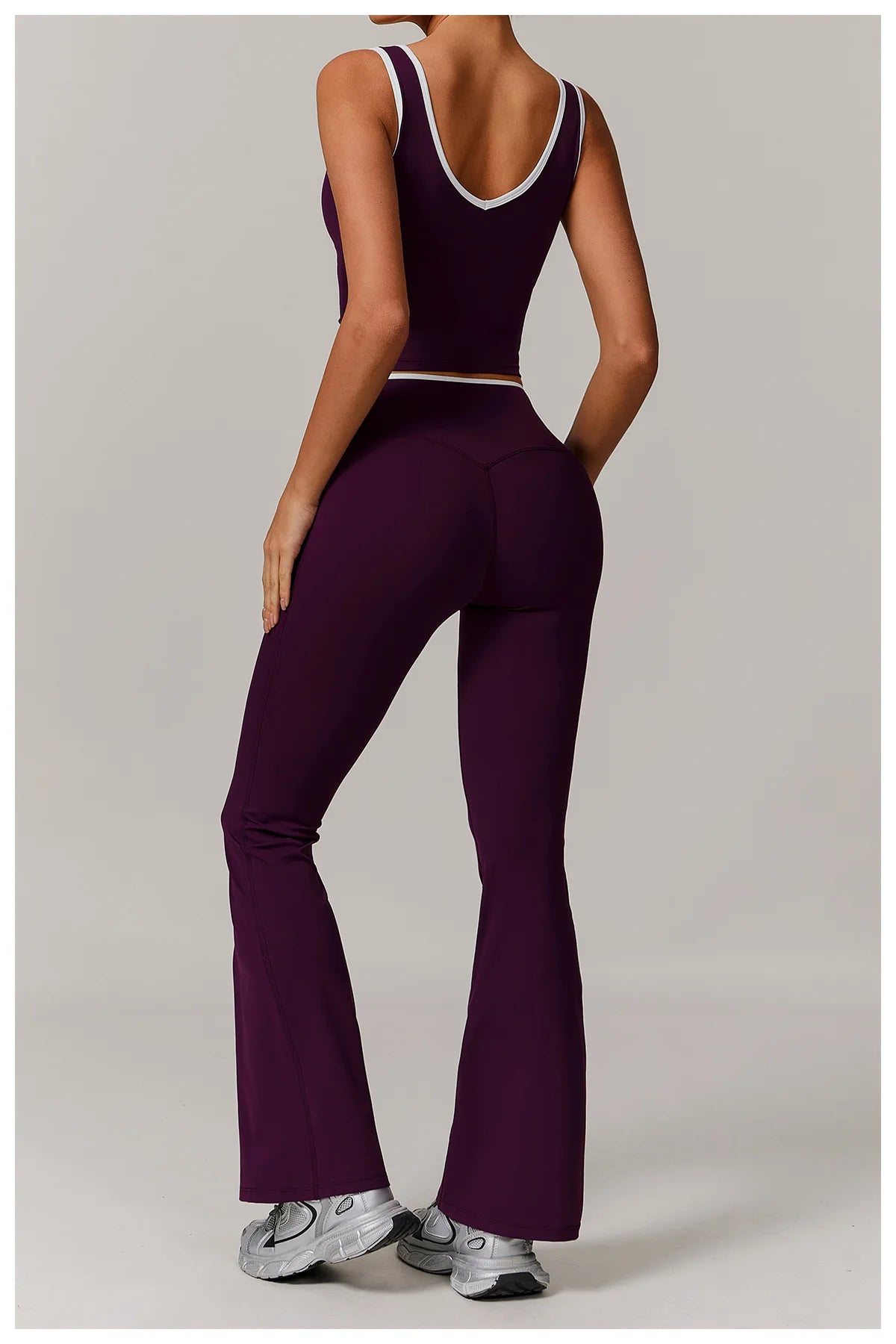 Women Gym Clothes Yoga Suits High Waist Two Piece Set Gym Leggings Yoga Sportswear Fitness Vest Crop Top Tracksuits Sports Bra