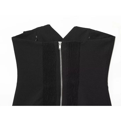 Women's Tops Autumn 2025 New Fashion Tube Top Tight Elegant Short Camis Tops Women's Autumn Joker Chic Youth Tight Holiday Tops