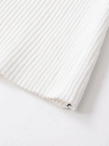 Women New Halter Tops Fashion Metal Decoration Crop Top Woman Sleeveless Knitted Short Tops For Women Sexy Party Top