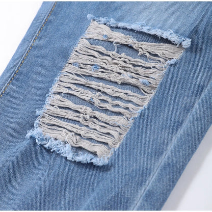 Casual Straight Jeans Women High Waisted Washed Skinny Ripped Slim Denim Pants 2025 Autumn Fashion Trend Commute Lady Trousers