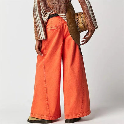 Fashion Vintage High Waist Wide Leg Jeans Women Loose Denim Pants Female Daily Commuter Casual Flared Trousers Trend Streetwear