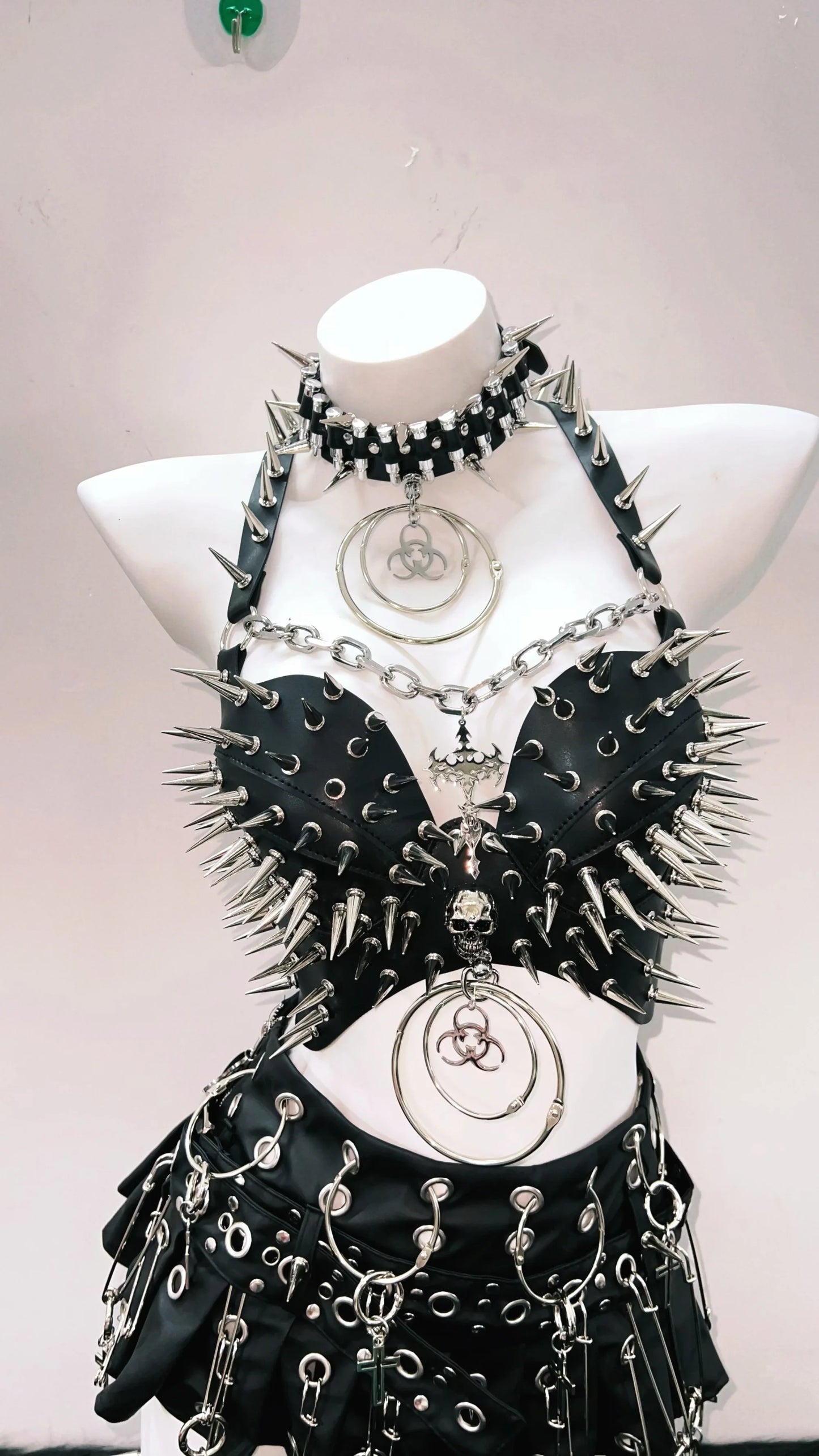 Rivet Tank Tops  Gothic Tank Tops Punk Tank Tops y2k clothes y2k crop top gothic clothes Skull top vintage tops  y2k fashion