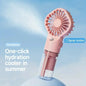 Xiaomi Summer Portable Handheld Misting Fan Operated USB Rechargeable Mini Face Steamer Fan for Sport Outdoor