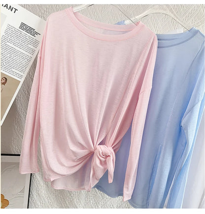 Women's Gym Clothing Summer Yoga Shirts & Blouses Fitness Sport Running T-shirt Female Short Sleeve Workout Tops Long Sleeve👚