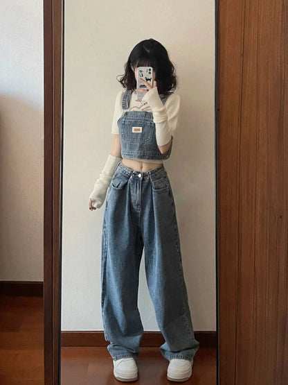 Women's Pants Vintage Denim Newjeans Baggy Jeans Woman High Waist Female Clothing Korean Fashion Streetwear Y2k Clothes
