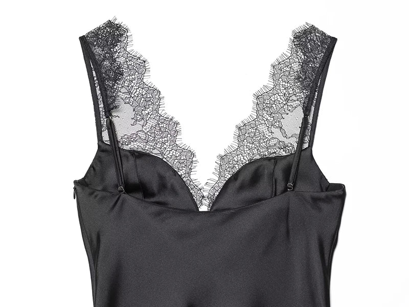 Women's Tops Fashion Lace Sexy Backless Sleeveless Tops Female Chic Tops