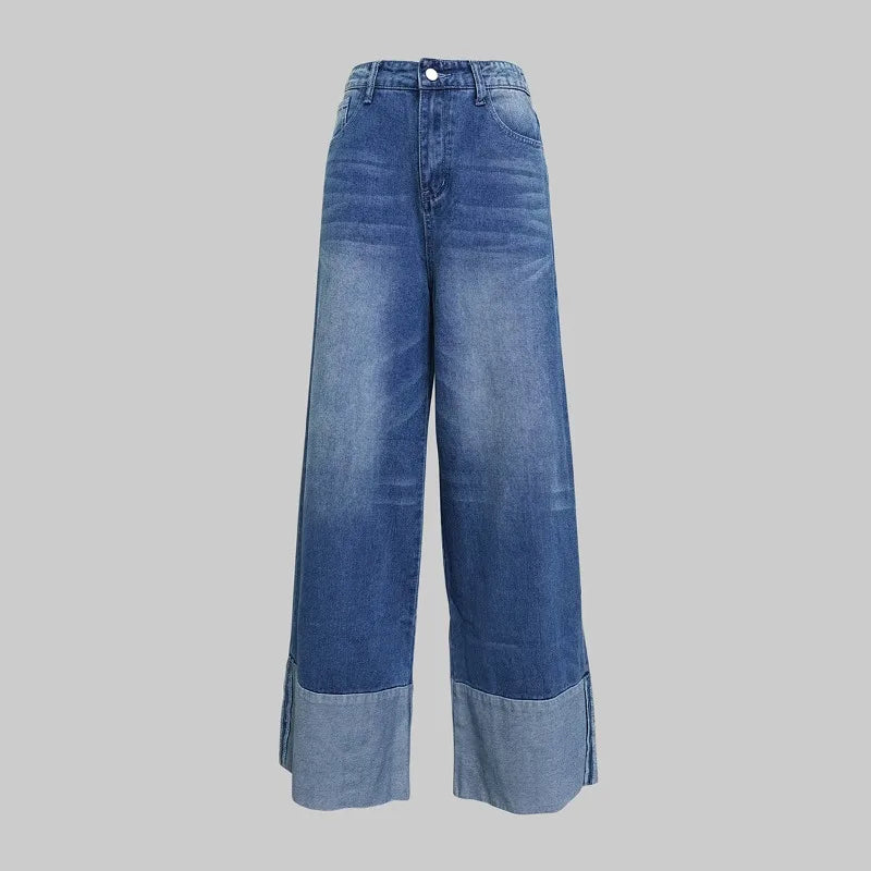 Beautyblue Jeans Women Long Pants Elegant Zipper Jean Pants 2025 Summer Multi-pocket Bottom Denim Ankle Straight Length Trousers