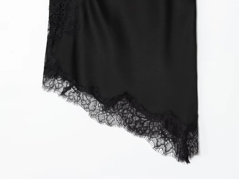 MUJER Women's Tops Black Lace Top Female Sexy Backless Tops for Women Camisole Sleeveless Tops Woman Coquette Tanks Camis Tops