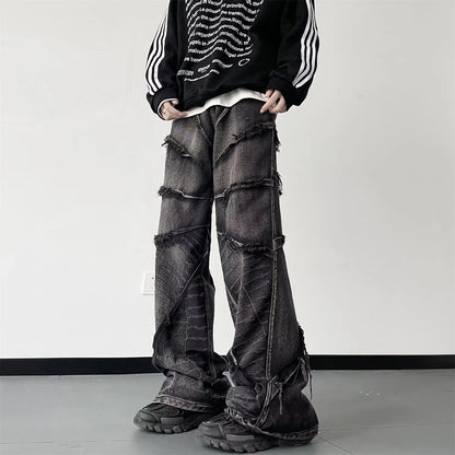 Streetwear Baggy Jeans Y2K Hip Hop Retro Baggy Jeans Men Jeans Wide Leg Oversize Denim pants Denim Trousers Cargo Jeans