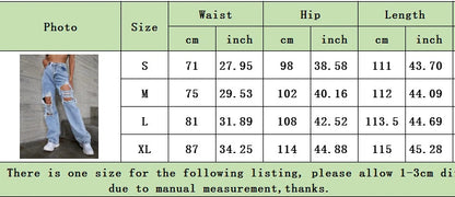 Europe and The United States New Women's Fashion Trend Ripped Jeans for Women