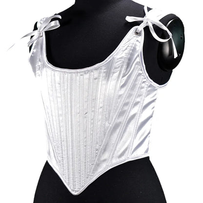 Corset Tops for Women Renaissance Boned Overbust Bustier Corset Top
