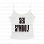 Letter print Tank Tops Summer White Tops For Women Backless Slim Sleeveless Camisole Cropped Tops Corset top 2000s Tops E-girls