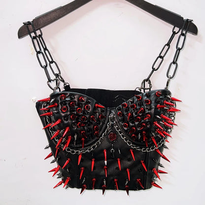 Cross Tops e girl clothes Gothic Tank Tops Punk Tank Tops  vintage tops y2k clothes y2k crop top gothic clothesRivets Tank Tops